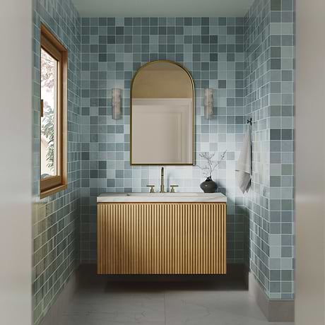 Serena Aqua Blue 4x4 Glossy Ceramic Tile