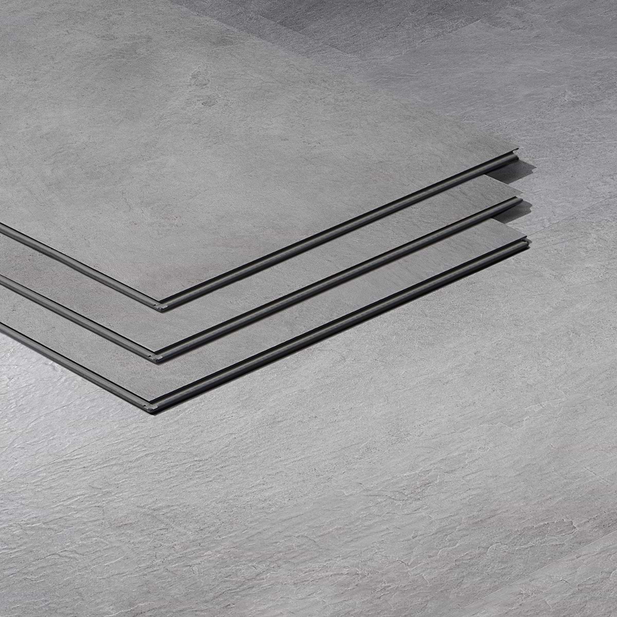 Crosby Trail Slate Dark Gray 12x24 - 5.0mm/28mil Wear Layer - Rigid Click Matte Luxury Vinyl