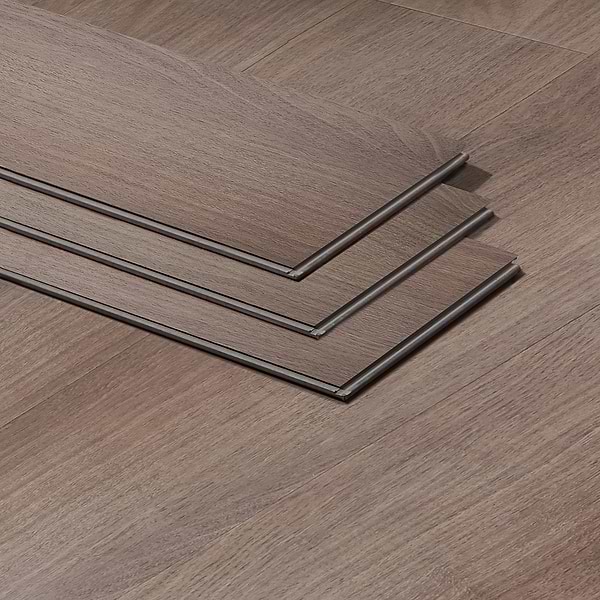 Crosby Brazilian Walnut Cocoa 6x48 -  5.0mm/28mil Wear Layer - Rigid Click; in Brown Luxury Vinyl; for Bathroom Floor, Commercial Floor, Floor Tile, Kitchen Floor; in Style Ideas Classic, Contemporary, Cottage, Industrial, Mid Century, Modern, Traditional, Transitional