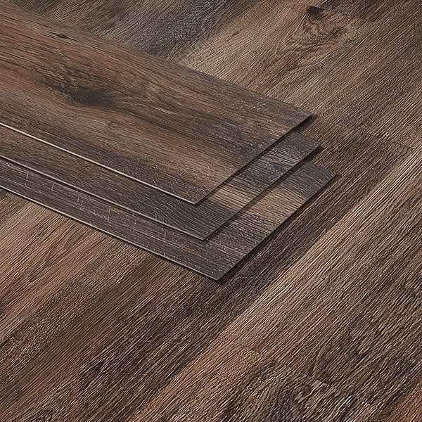 Mercer Lofty Oak Anthracite 6x48 - 2.0mm/12mil Wear Layer - Glue Down; in Brown Luxury Vinyl; for Bathroom Floor, Floor Tile, Kitchen Floor; in Style Ideas Classic, Contemporary, Cottage, Industrial, Mid Century, Modern, Traditional, Transitional