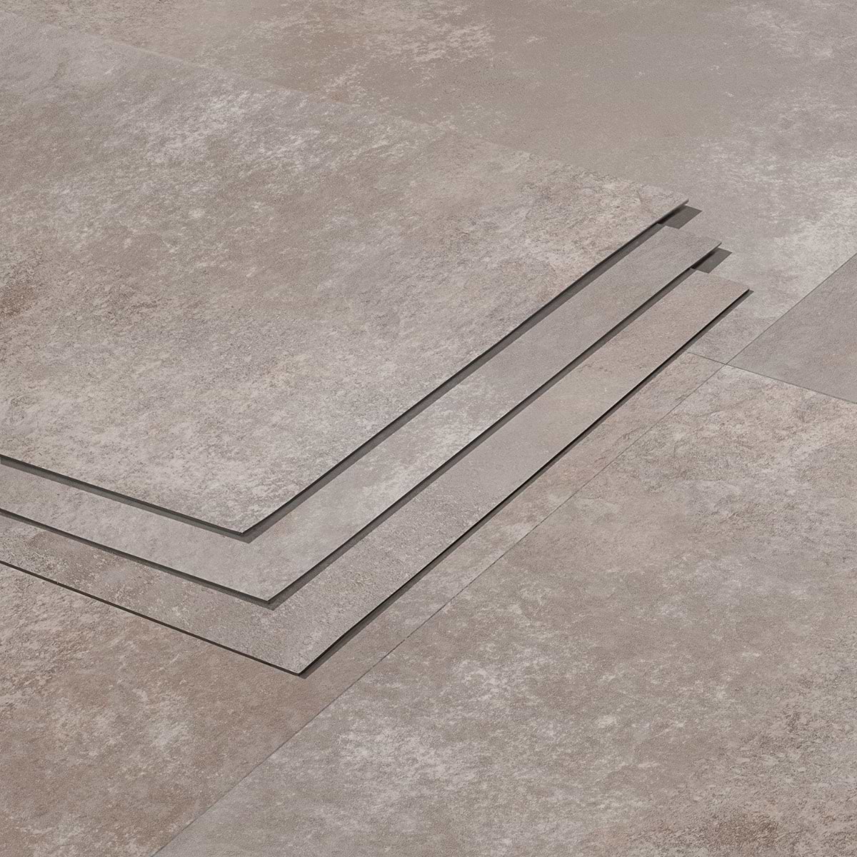 Mercer Metalcrete Wildmist 12x24 - 2.0mm/12mil Wear Layer - Glue Down Matte Luxury Vinyl