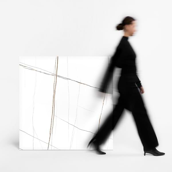 Marmo Sahara Blanco White 48x48 Marble Look Polished Porcelain Tile