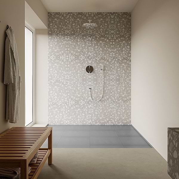 Italy Terrazzo Sacra Grigio Gray 24x24 Honed Terrazzo Tile
