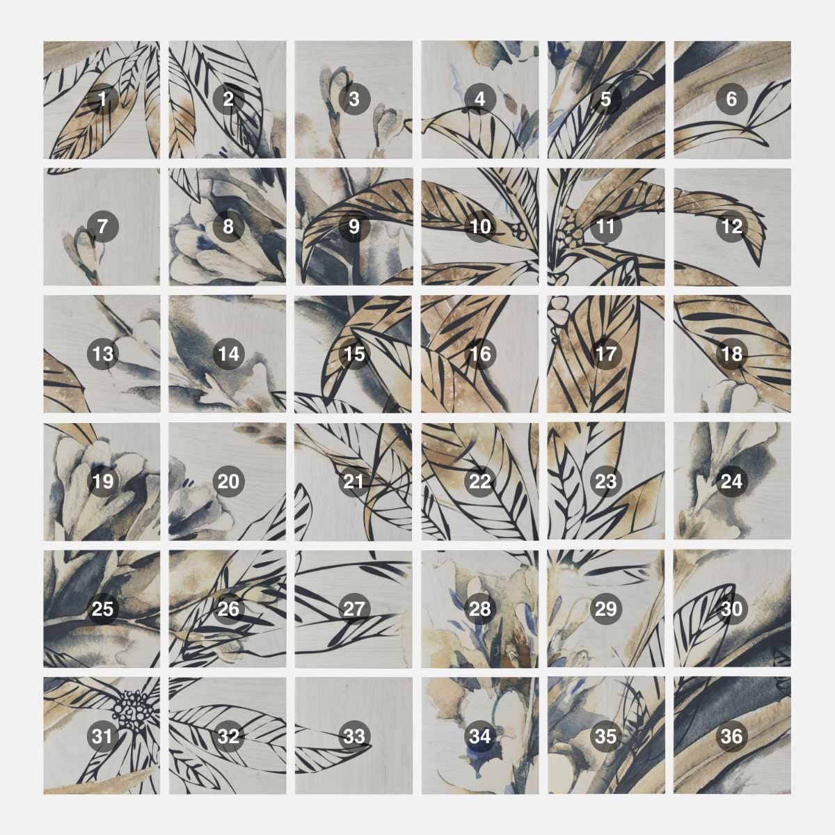 Shop Angela Harris Florista Autumn Leaves Mural 8x8