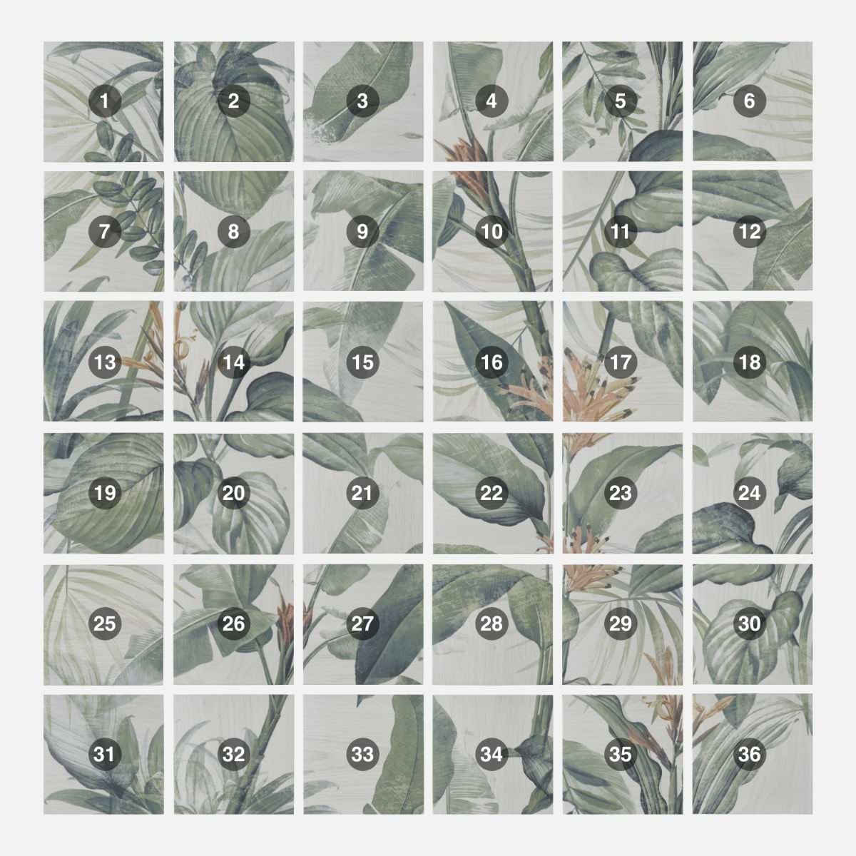 Shop Angela Harris Florista Spring Leaves Mural 8x8