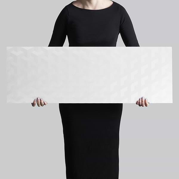 Close Out-Frost 3D Shape White 12x36 Polished Ceramic Tile