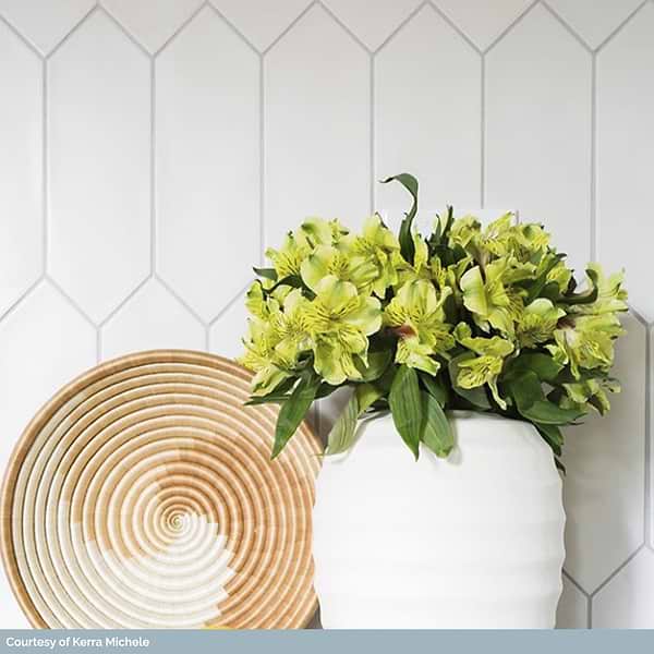 Kite White 4x12 Picket Matte Porcelain Tile