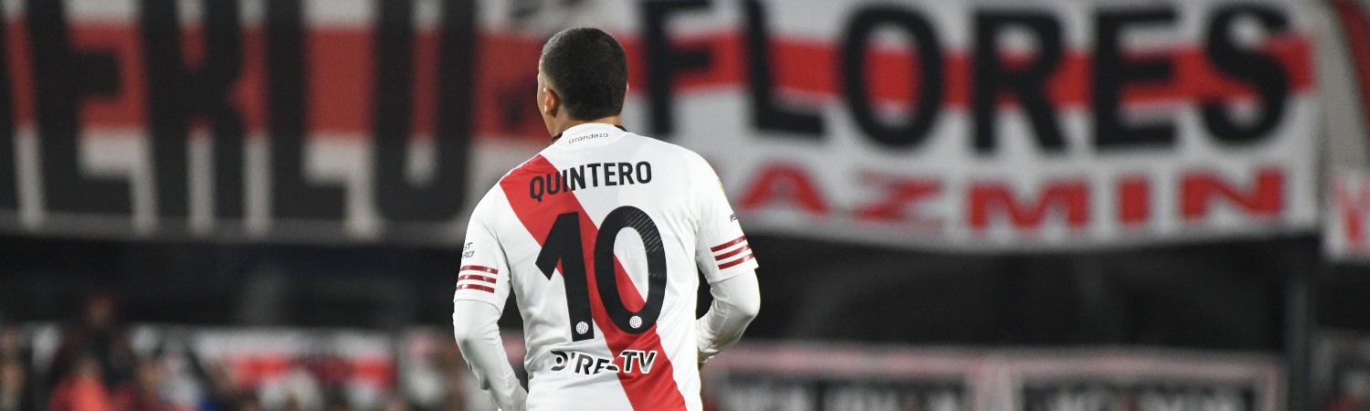 quintero en el River Plate vs Godoy Cruz 2025