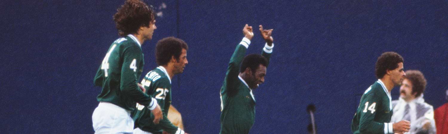 Pelé en su retiro el1 de octubre de 1977