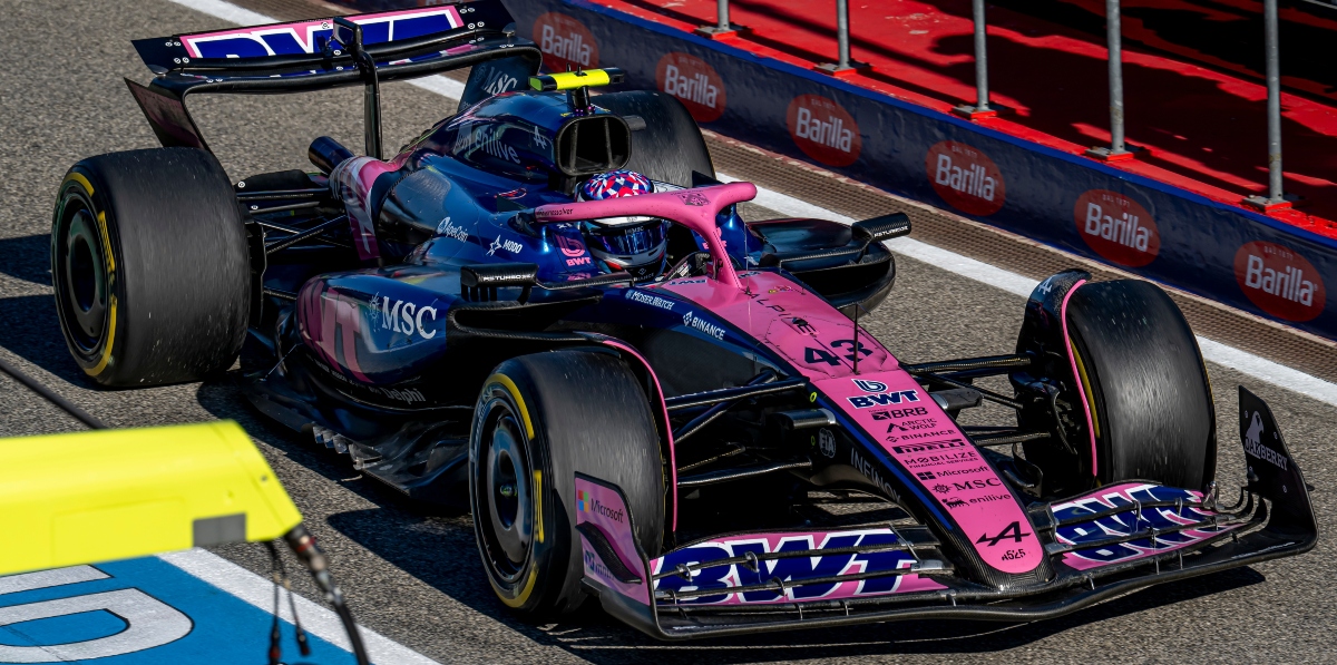 automovil de Alpine F1 Franco Colapinto Piloto argentino