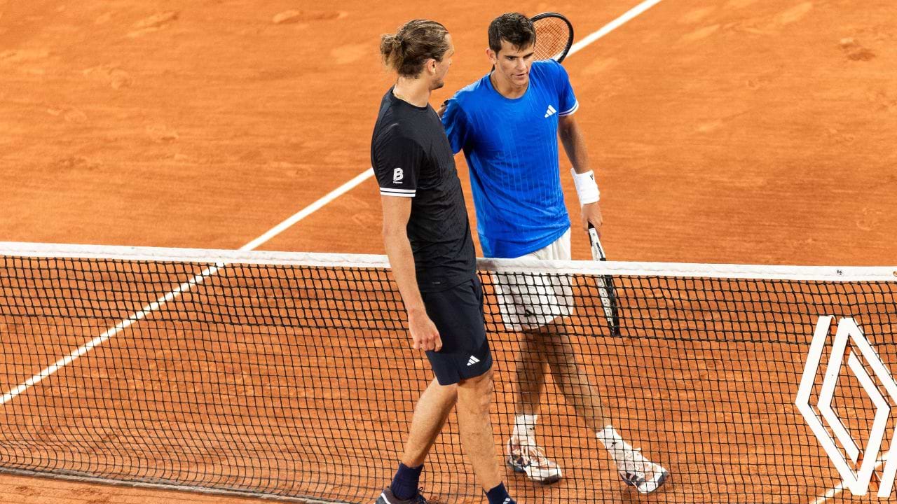 Alexander Zverev y Rafa Jódar en Roland Garros 2026