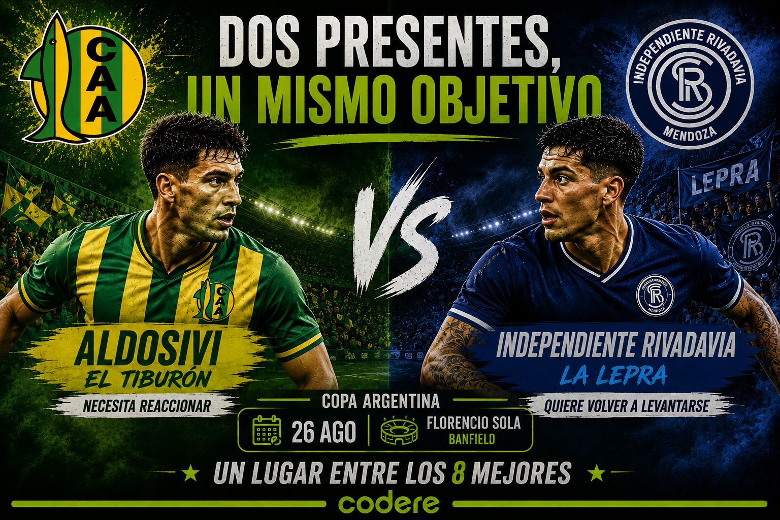 infografía de la previa de Aldosivi vs Independiente Rivadavia