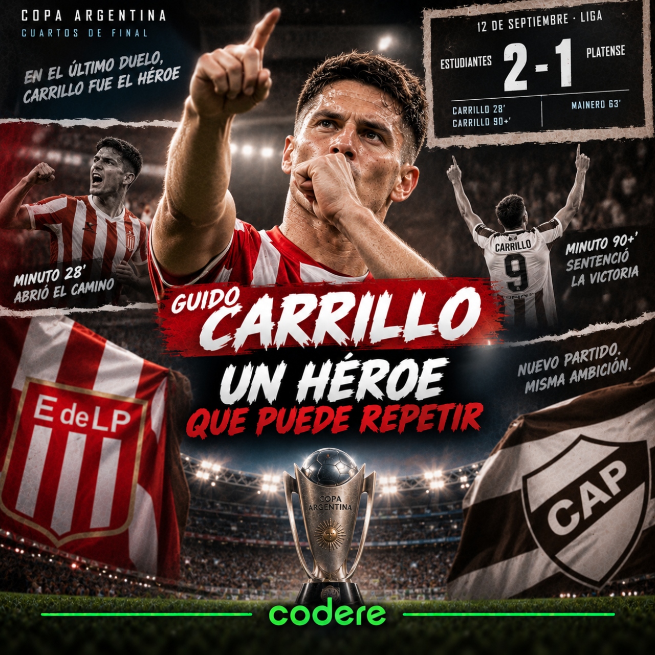 Guido Carrillo Platense vs Estudiantes