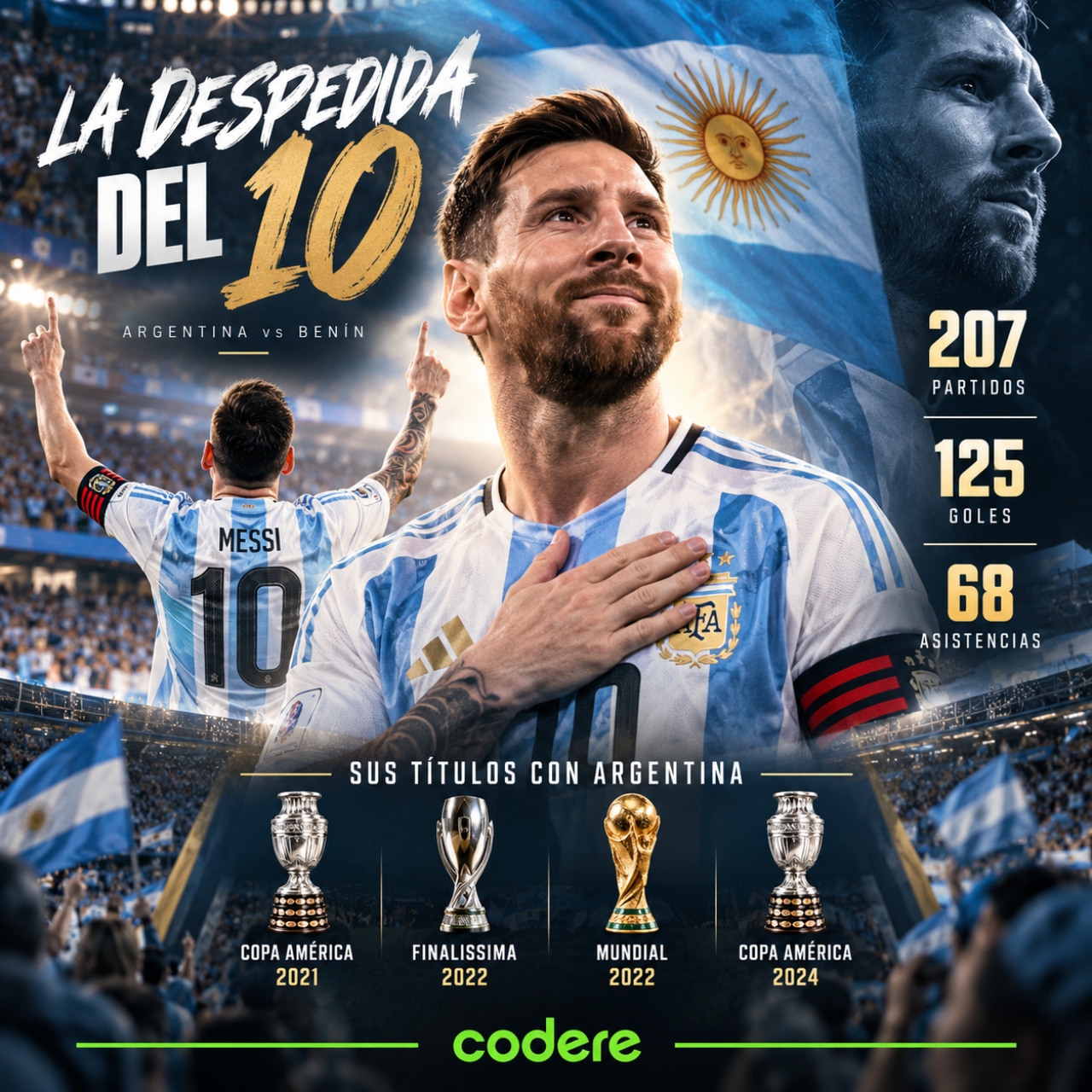 Títulos de Lionel Messi con la Selección Argentina 2026