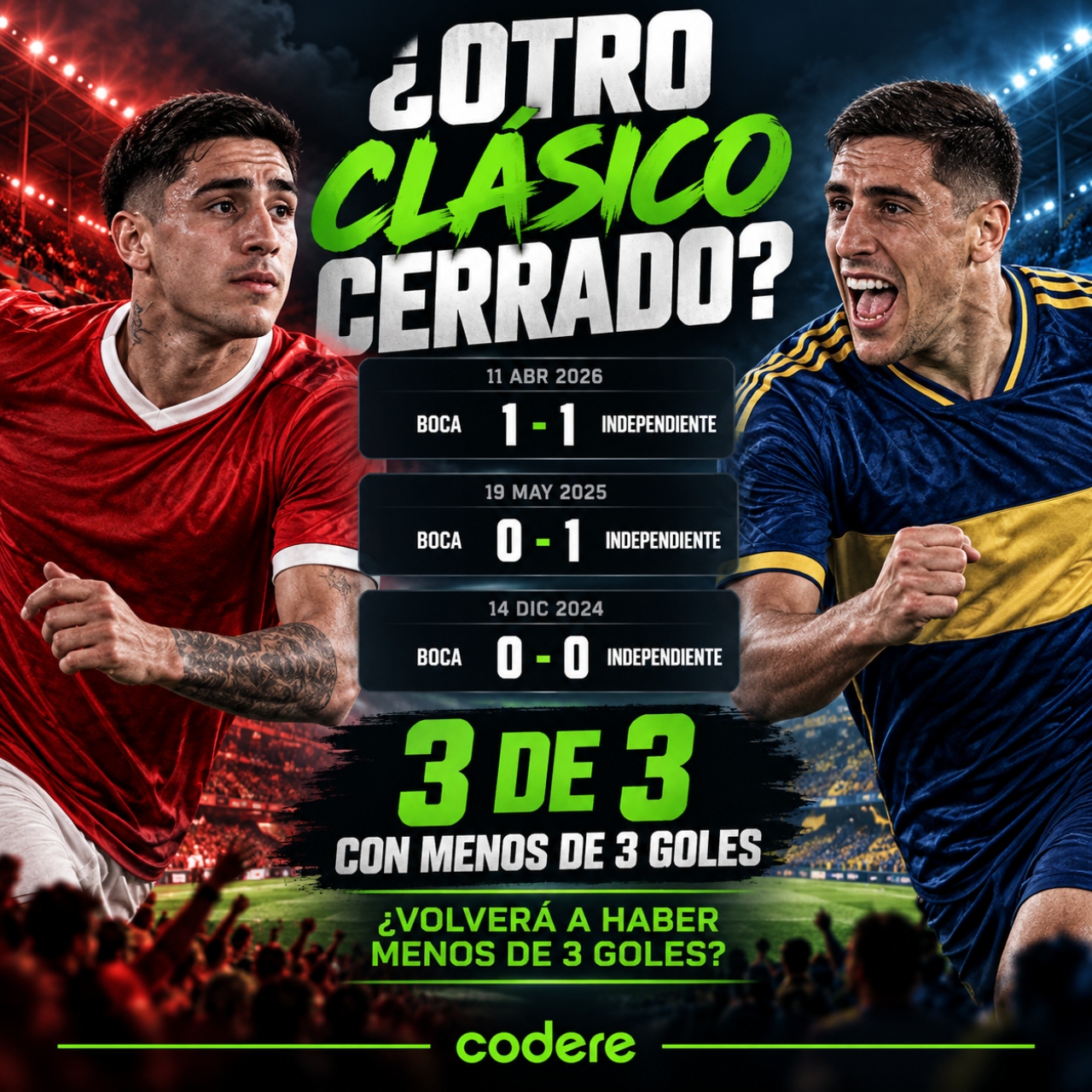 historial de partidos de Independiente vs Boca Juniors