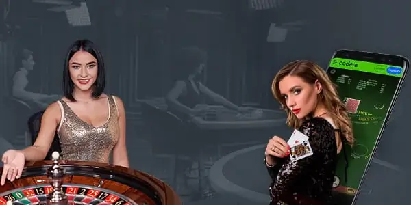 Dos mujeres con juegos de casino en vivo