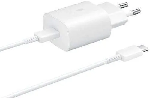 מטען קיר לבן Super Fast Charger 25W מקורי Samsung