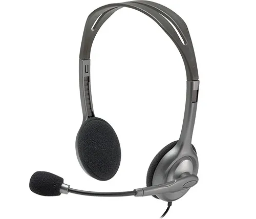אוזניות ‏חוטיות Logitech H110 לוגיטק
