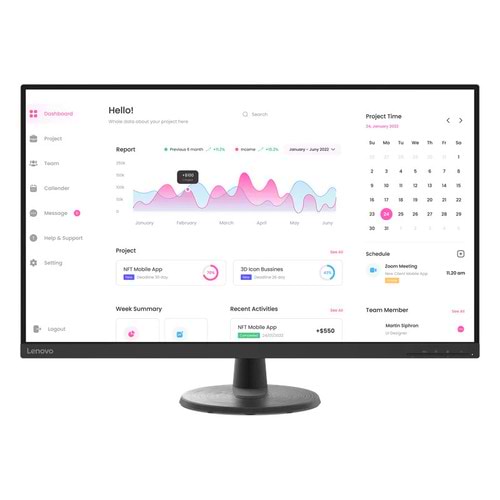  מסך מחשב Lenovo IP monitor D32-40 66FCGAC2IS ‏31.5 ‏אינטש Full HD