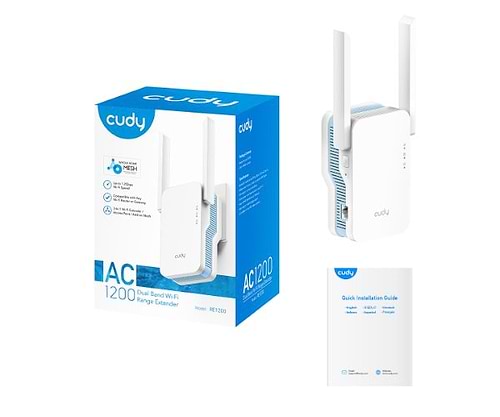 מגדיל טווח Cudy AC1200 Mesh WiFi Extender RE1200-IL