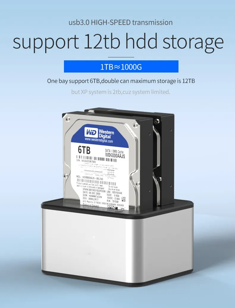 תחנת עגינה 10Gbps ל-2 כוננים 2.5