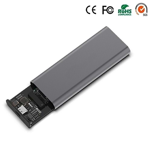 מארז חיצוני לכונני NVME PCIE SSD M.2 בחיבור USB-C/A