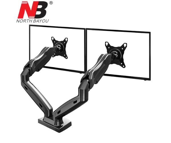 זרוע דו מפרקית לשני מסכי מחשב NB North Bayou up to 27