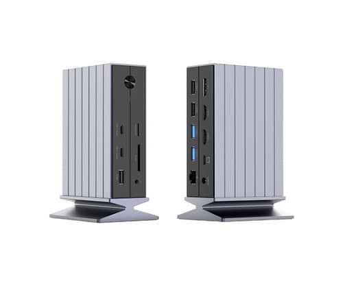 תחנת עגינה Solid 15-in-1 MST DP 2XHDMI USB3.0/2.0/Type-C 3.1