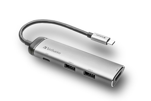 ממיר VERBATIM USB-C™ MULTIPORT HUB USB 3.1 GEN1 / U3.0 / HDMI