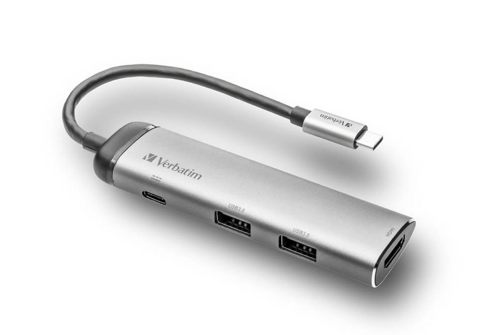 מתאם VERBATIM USB-C™ MULTIPORT HUB USB 3.1 GEN1 / U3.0 / HDMI 49140