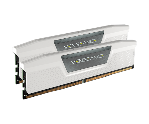 זיכרון Corsair Vengeance White DDR5 32GB (2x16GB) 5600MHz CMK32GX5M2B5600C40W