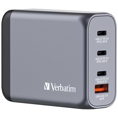 מטען קיר Verbatim GaN Charger 200W 