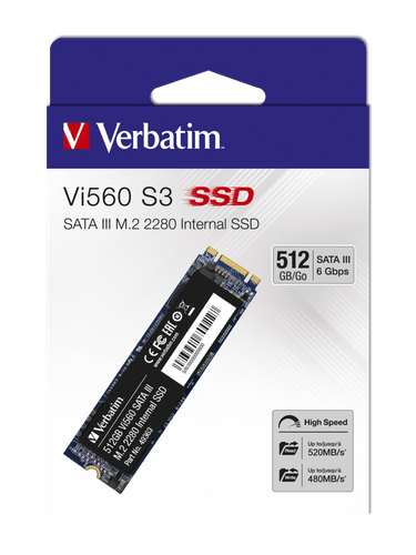 דיסק קשיח Verbatim SSD Vi560 S3 M.2 Sata 512GB 49363