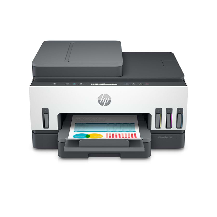 מדפסת ‏הזרקת דיו ‏משולבת HP Smart Tank 750 6UU47A