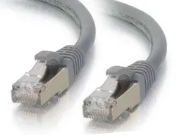 כבל רשת SFTP CAT6a איכותי 100% נחושת מסוכך באורך 75 מטר תוצרת TopX בצבע אפור