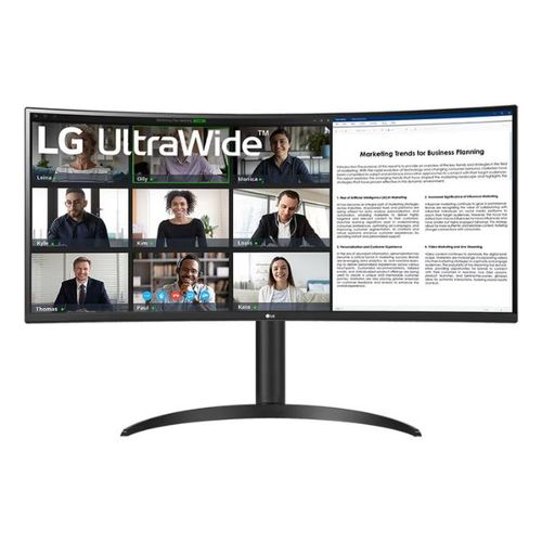 מסך מחשב קעור LG 34 34WR55QK-B UltraWide QHD VA 100Hz FreeSync HDR10