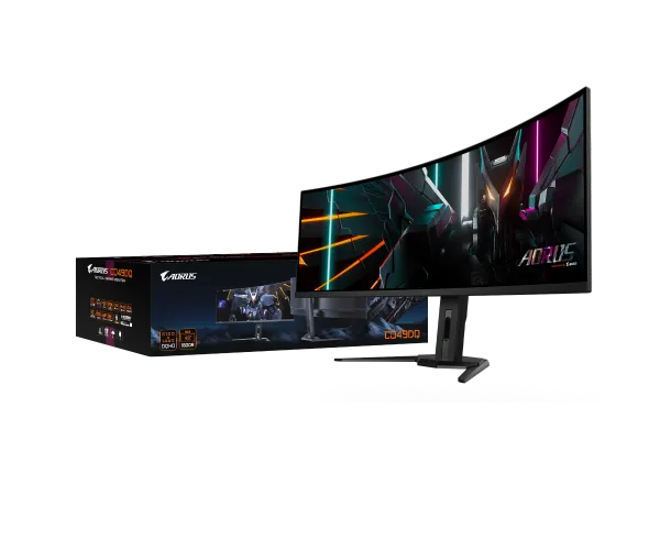 מסך מחשב ‏49 ‏אינטש Gigabyte AORUS CO49DQ 4K