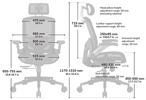 כיסא COUGAR SPEEDER ONE Black Ergonomic Gaming Chair
