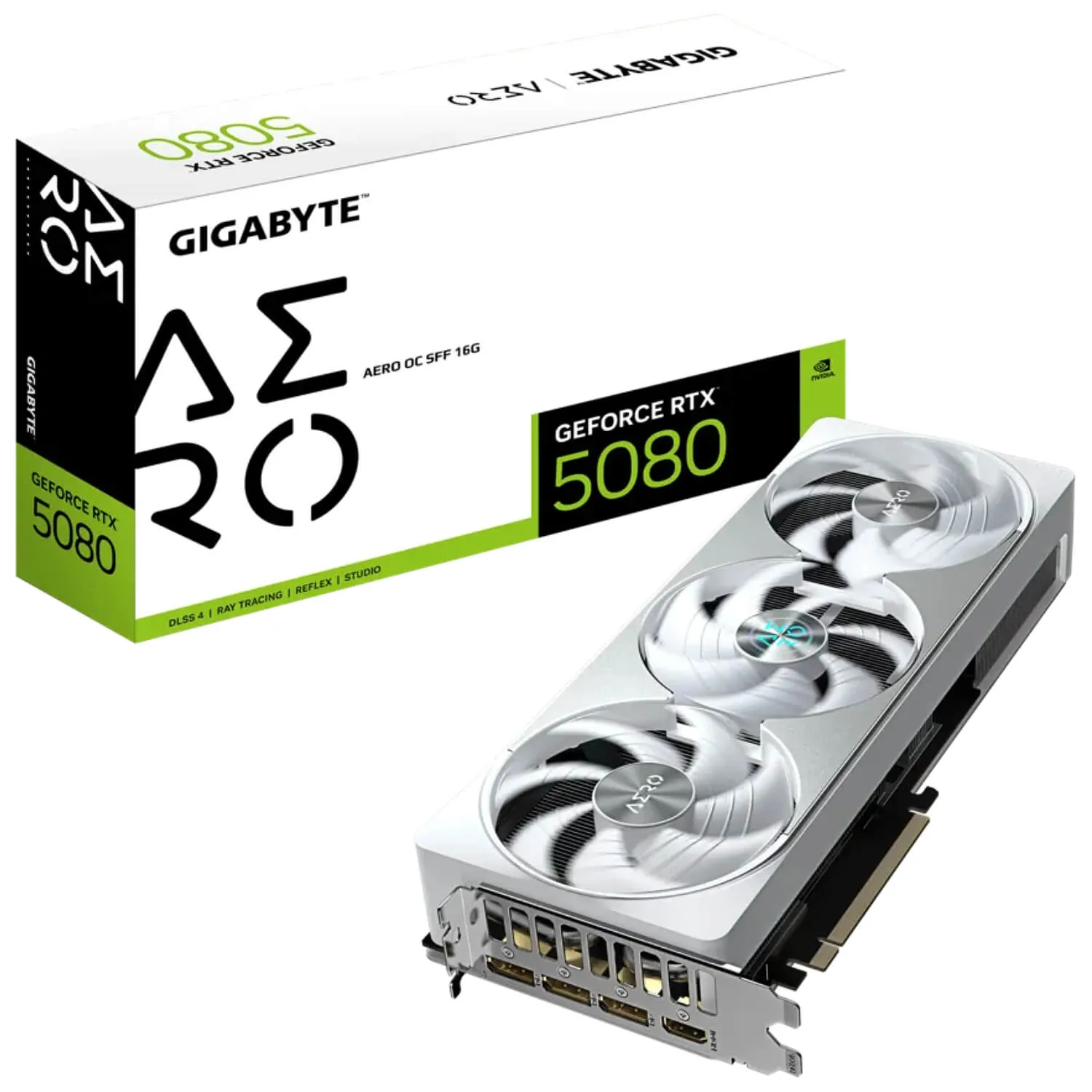 כרטיס מסך Gigabyte GeForce RTX 5080 AERO OC SFF 16G GV-N5080AERO OC-16GD