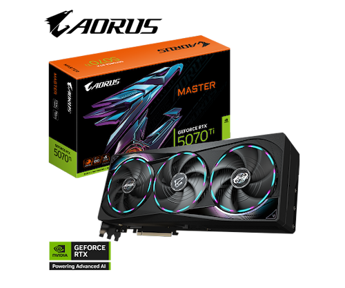 כרטיס מסך Gigabyte AORUS GeForce RTX 5070 Ti MASTER 16G GV-N507TAORUS M-16GD