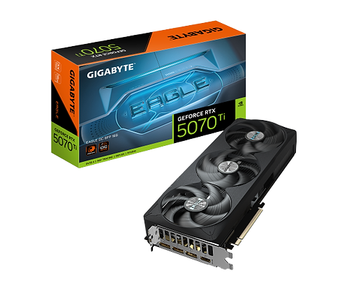 ‎ כרטיס מסך GIGABYTE GeForce RTX 5070 Ti EAGLE OC SFF 16G GV-N507TEAGLEOC-16GD
