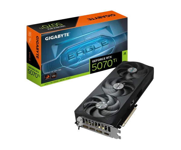  כרטיס מסך GIGABYTE GeForce RTX 5070 Ti EAGLE OC SFF 16G GV-N507TEAGLEOC-16GD