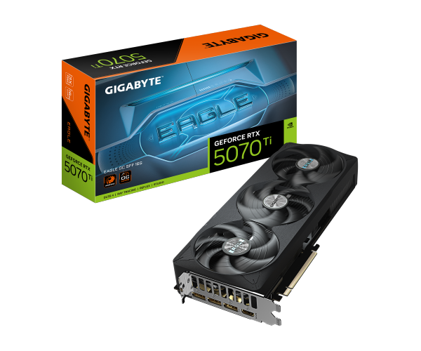  כרטיס מסך GIGABYTE GeForce RTX 5070 Ti EAGLE OC SFF 16G GV-N507TEAGLEOC-16GD