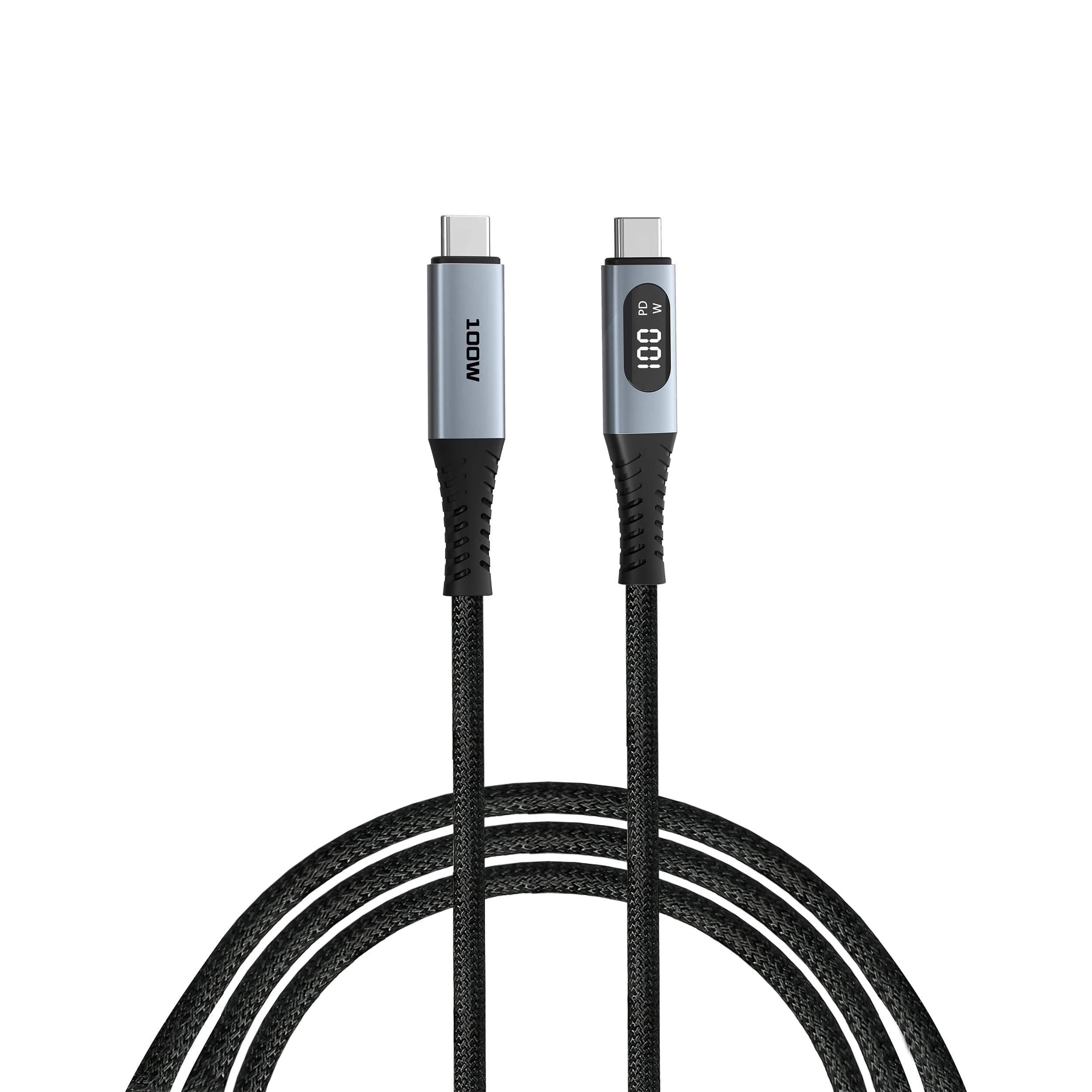 כבל VERBATIM SYNC & CHARGE USB C TO USB C 100W DISPLAY 120 CM 31848