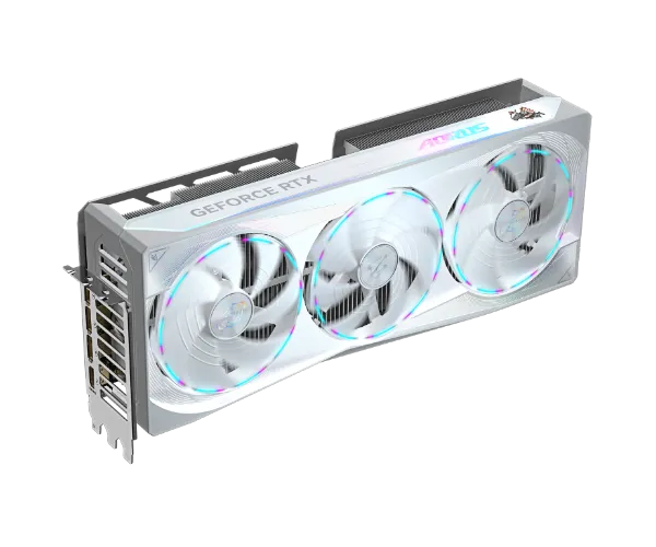 כרטיס מסך AORUS GeForce RTX 5080 MASTER ICE 16G White GV-N5080AORUSM ICE-16GD