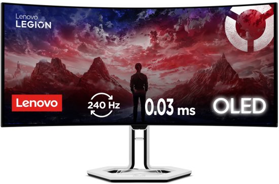 מסך מחשב גיימינג קעור Lenovo Legion Pro 34WD-10 240Hz WQHD OLED 34'' 67C9UAC1IS לנובו