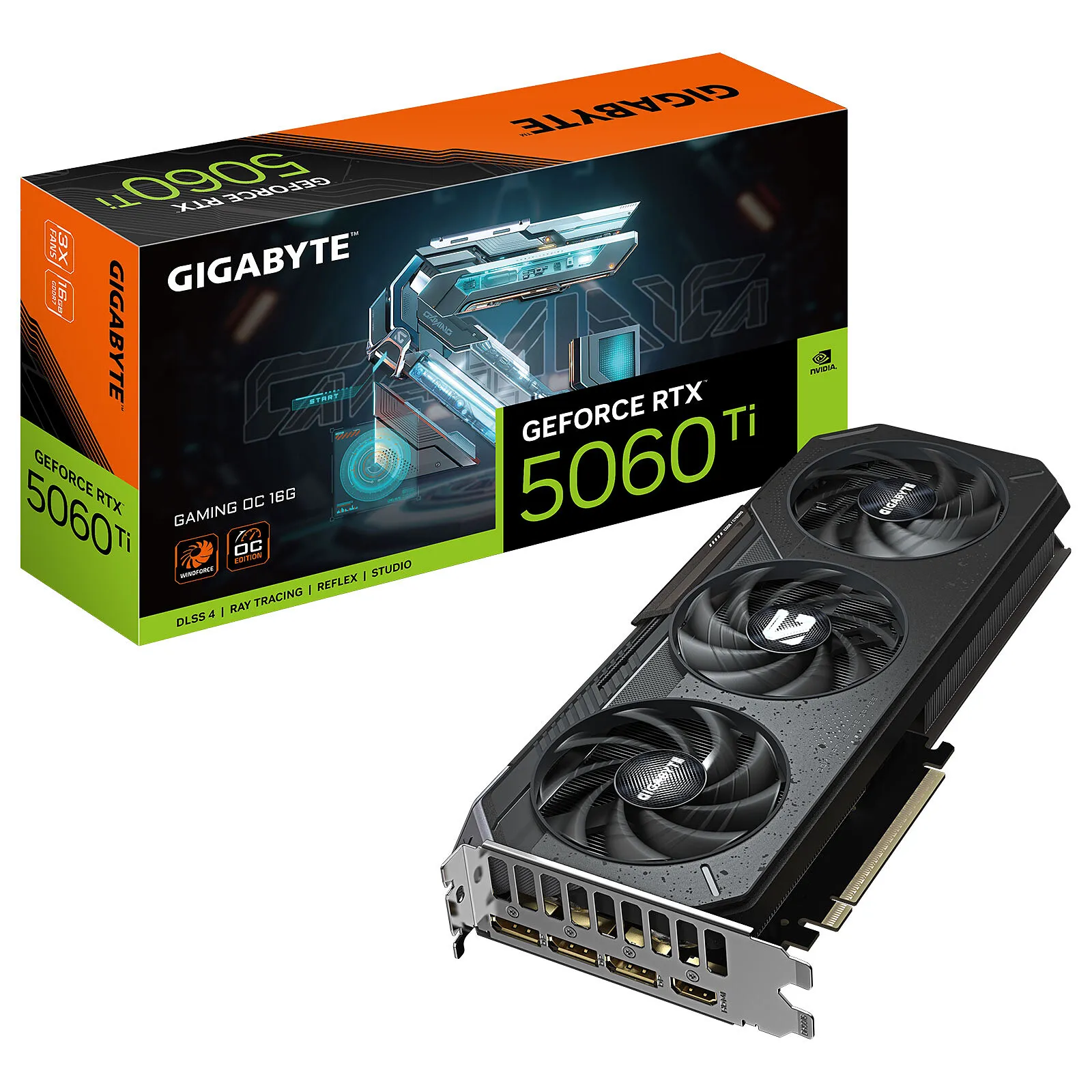 כרטיס מסך Gigabyte RTX 5060 Ti Gaming OC 16GB GV-N506TGAMING OC-16GD