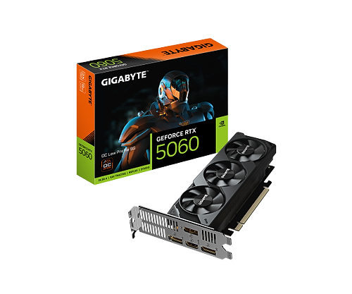 כרטיס מסך Gigabyte GeForce RTX 5060 OC Low Profile 8GB GV-N5060OC-8GL