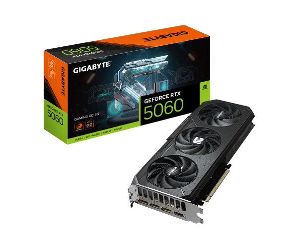 כרטיס מסך Gigabyte GeForce RTX 5060 Gaming OC 8GB GV-N5060GAMING OC-8GD