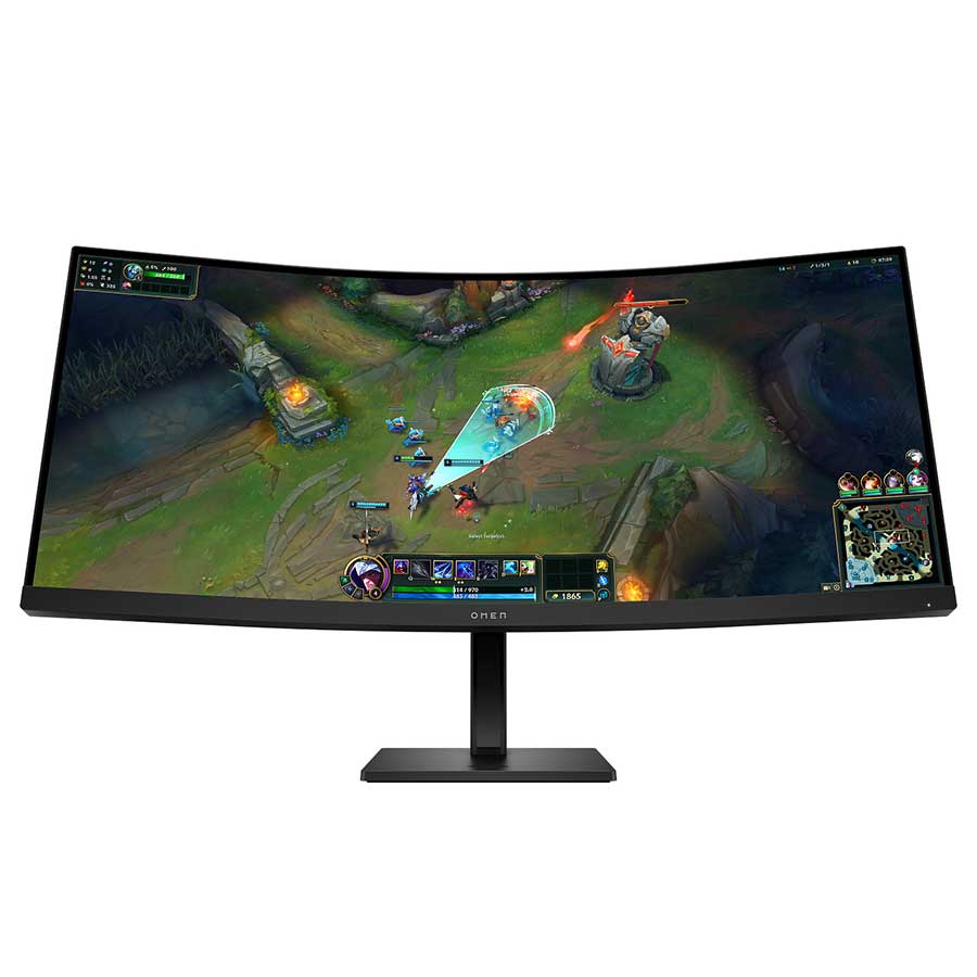 מסך מחשב OMEN 34 inch WQHD 180Hz Curved Gaming Monitor - OMEN 34c G2 AV4C1AA